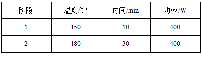 參數設置表